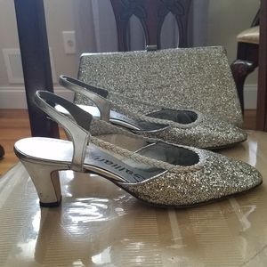 Vintage 1960's Glitter Shoes